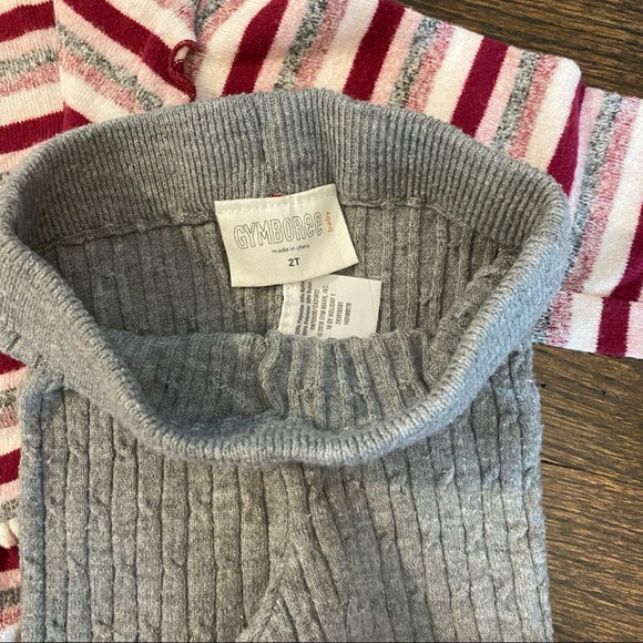 2T Gymboree Striped Dress With Leggings - Picture 4 of 4